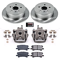 KCOE5333A Rear OE Stock Replacement Low-Dust Ceramic Brake Pad, Rotor and Caliper Kit