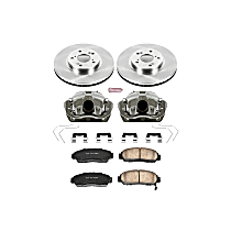 KCOE5392 Front Brake Disc and Caliper Kit, Natural Caliper, Ceramic, 5 Lugs, Z17 OE Replacement
