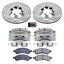 KCOE5405 Front Brake Disc and Caliper Kit, Natural Caliper, Ceramic, 6 Lugs, Z17 OE Replacement