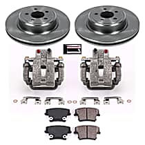 3-Piece Kit Rear, Brake Disc and Caliper Kit, Police Package, Natural Caliper, Ceramic, 5 Lugs, Z17 OE Replacement