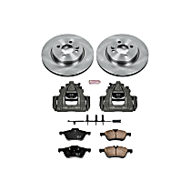 KCOE5780 Front OE Stock Replacement Low-Dust Ceramic Brake Pad, Rotor and Caliper Kit, Models With John Cooper Works Brake Kit; 276 mm Front Rotors