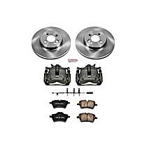 KCOE5784 Front Brake Disc and Caliper Kit, Natural Caliper, Ceramic, 4 Lugs, Z17 OE Replacement
