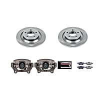 KCOE5842 Rear Brake Disc and Caliper Kit, Natural Caliper, Ceramic, 5 Lugs, Z17 OE Replacement