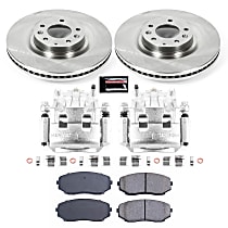 KCOE5878A Front Brake Disc and Caliper Kit, Natural Caliper, Ceramic, 5 Lugs, Z17 OE Replacement