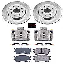 KCOE5902 Front Brake Disc and Caliper Kit, Natural Caliper, Ceramic, 4 Lugs, Z17 OE Replacement