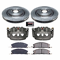 KCOE6374 Front Brake Disc and Caliper Kit, Natural Caliper, Ceramic, 5 Lugs, Z17 OE Replacement