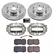 KCOE6755 Front Brake Disc and Caliper Kit, Natural Caliper, Ceramic, 5 Lugs, Z17 OE Replacement