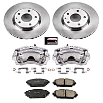 KCOE6971 Front Brake Disc and Caliper Kit, Natural Caliper, Ceramic, 5 Lugs, Z17 OE Replacement