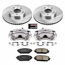KCOE6974 Front Brake Disc and Caliper Kit, Natural Caliper, Ceramic, 5 Lugs, Z17 OE Replacement