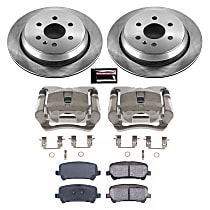 KCOE7127 Rear Brake Disc and Caliper Kit, Natural Caliper, Ceramic, 6 Lugs, Z17 OE Replacement