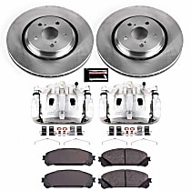 KCOE7688 Front Brake Disc and Caliper Kit, Natural Caliper, Ceramic, 5 Lugs, Z17 OE Replacement