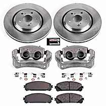 3-Piece Kit Front, Brake Disc and Caliper Kit, Assembled in Canada, Natural Caliper, Ceramic, 5 Lugs, Z17 OE Replacement