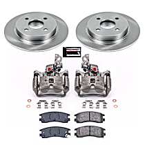 KCOE7752 Rear Brake Disc and Caliper Kit, Natural Caliper, Ceramic, 4 Lugs, Z17 OE Replacement