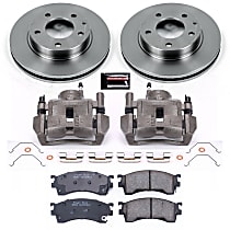 KCOE782 Front Brake Disc and Caliper Kit, Natural Caliper, Ceramic, 5 Lugs, Z17 OE Replacement