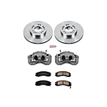 KCOE798A Front Brake Disc and Caliper Kit, Natural Caliper, Ceramic, 5 Lugs, Z17 OE Replacement