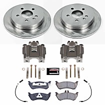 KCOE866 Rear Brake Disc and Caliper Kit, Natural Caliper, Ceramic, 5 Lugs, Z17 OE Replacement