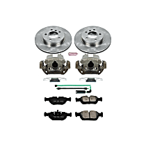 KCOE868 Front Brake Disc and Caliper Kit, Natural Caliper, Ceramic, 5 Lugs, Z17 OE Replacement