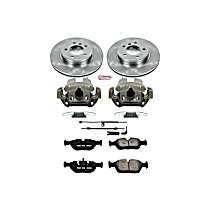 3-Piece Kit Front, Brake Disc and Caliper Kit, Natural Caliper, Ceramic, 5 Lugs, Z17 OE Replacement