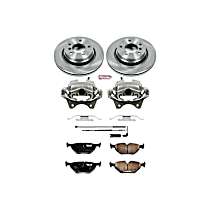 3-Piece Kit Rear, Brake Disc and Caliper Kit, Natural Caliper, Ceramic, 5 Lugs, Z17 OE Replacement