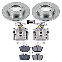 KCOE913 Rear Brake Disc and Caliper Kit, Natural Caliper, Ceramic, 4 Lugs, Z17 OE Replacement