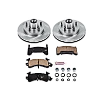 KOE1482 Front Brake Disc and Pad Kit, Plain Surface 5 Lugs 267 mm Ceramic Z17 OE Replacement