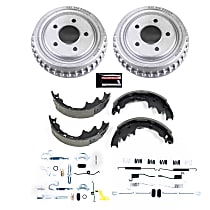 KOE15335DK Rear OE Stock Replacement Low-Dust Brake Shoes with 9 in. Drum + Shoe Kit, Fits Models With 9 in. Rear Drums Only.