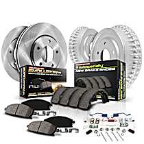 KOE15498DK Front and Rear Brake Disc And Drum Kit, 5 Lugs
