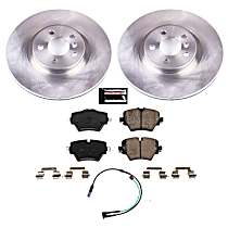 Front Brake Disc and Pad Kit, Plain Surface, 5 Lugs, 330 mm, Ceramic, S, Z17 OE Replacement