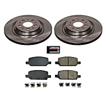 KOE8874 Rear Brake Disc and Pad Kit, Plain Surface 5 Lugs 335.3 mm Ceramic Z17 OE Replacement