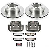 MDCK5184 Rear Brake Disc and Caliper Kit, Natural, Carbon Fiber Ceramic, 10 Lugs, Z36 Extreme Truck And Tow
