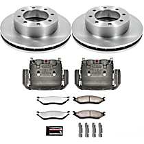 MDCK5185 Front Brake Disc and Caliper Kit, Natural, Carbon Fiber Ceramic, 8 Lugs, Z36 Extreme Truck And Tow
