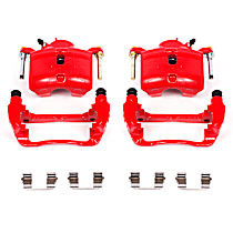 S2660 Front Brake Caliper, Powercoated Red; Performance Series