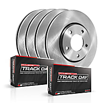 TDBK6797 Front and Rear Track Day High-Performance Brake Pads and Rotor Kit