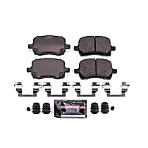 Z23-1028 Front Z23 Daily Carbon-Fiber Ceramic Brake Pads with Stainless-Steel Hardware Kit