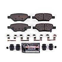 Rear Z23 Daily Carbon-Fiber Ceramic Brake Pads with Stainless-Steel Hardware Kit