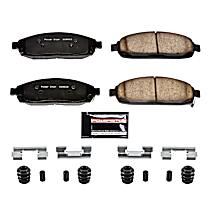 Front Z23 Daily Carbon-Fiber Ceramic Brake Pads with Stainless-Steel Hardware Kit