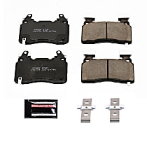 Z23-1474A Front Z23 Daily Carbon-Fiber Ceramic Brake Pads with Stainless-Steel Hardware Kit