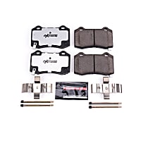 Z26-1053 Rear Z26 Muscle Carbon-Fiber Ceramic Brake Pads with Stainless-Steel Hardware Kit