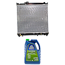 2-Piece Kit Radiator, 4 Cyl 1.6L, includes (1) Coolant/Antifreeze and (1) Radiator