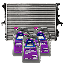 4-Piece Kit Radiator, 3.6L 6Cyl,  Includes (3) Coolant/Antifreeze and (1) Radiator