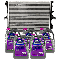 6-Piece Kit Radiator, 4.8L 8Cyl,  Includes (5) Coolant/Antifreeze and (1) Radiator
