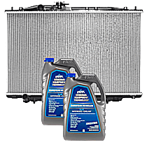 3-Piece Kit Radiator, 6 Cyl 3.5L, includes (1) Radiator and (2) Coolant/Antifreeze
