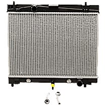 Radiator, 1.5L/1.8L Engines, Automatic or Manual Transmission, Aluminum Core, Plastic Tank