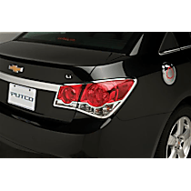 400597 Tail Light Cover - Chrome, Plastic, Cutouts, Direct Fit, Sold individually