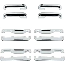 401063 ABS Plastic Plain Door Handle Cover, Chrome