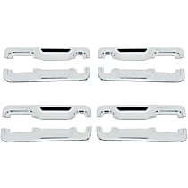 401064 ABS Plastic Plain Door Handle Cover, Chrome