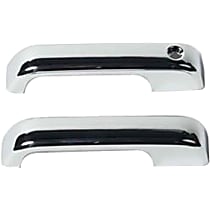401065 ABS Plastic Plain Door Handle Cover, Chrome