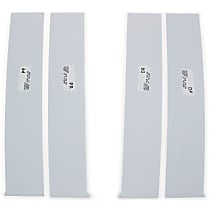 402522 Pillar Trim - Polished, Stainless Steel, Direct Fit, 4 Pieces