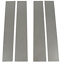 402600 Pillar Trim - Polished, Stainless Steel, Direct Fit, 4 Pieces