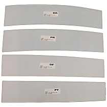 Pillar Trim - Polished, Stainless Steel, Direct Fit, 4 Pieces